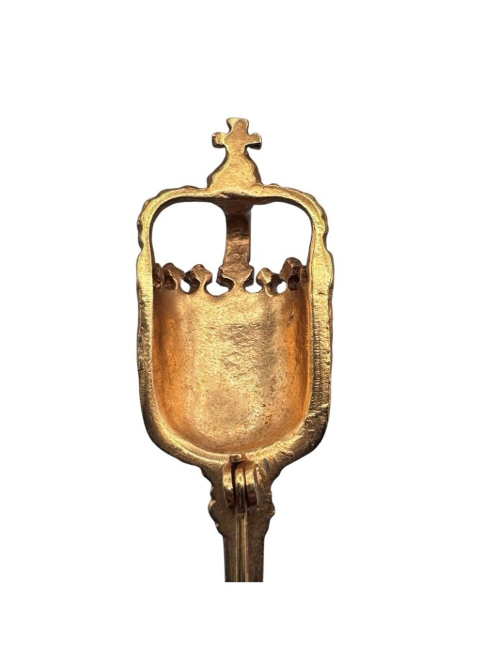Vintage ALVA Museum Replica Gold Tone Royal Scepter Brooch Fleur de Lis 1960s - Picture 5 of 12